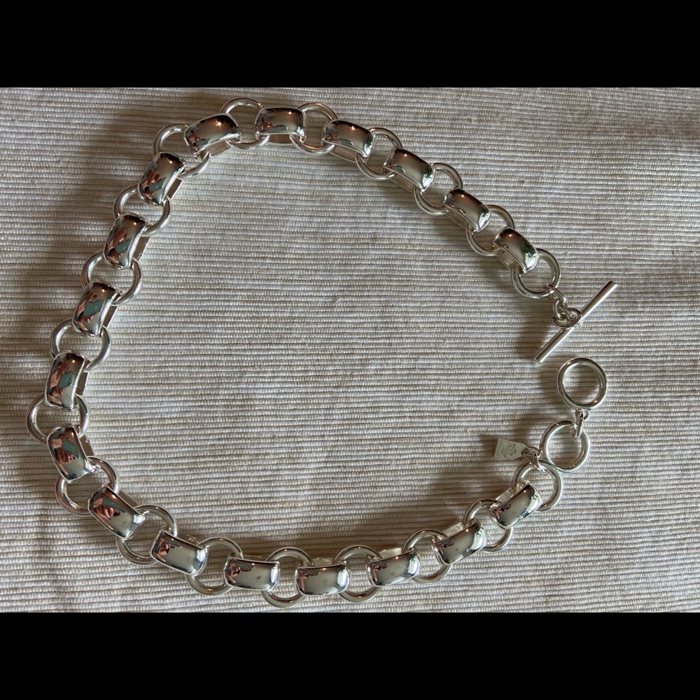 NWOT Lauren Ralph Lauren chunky silver necklace